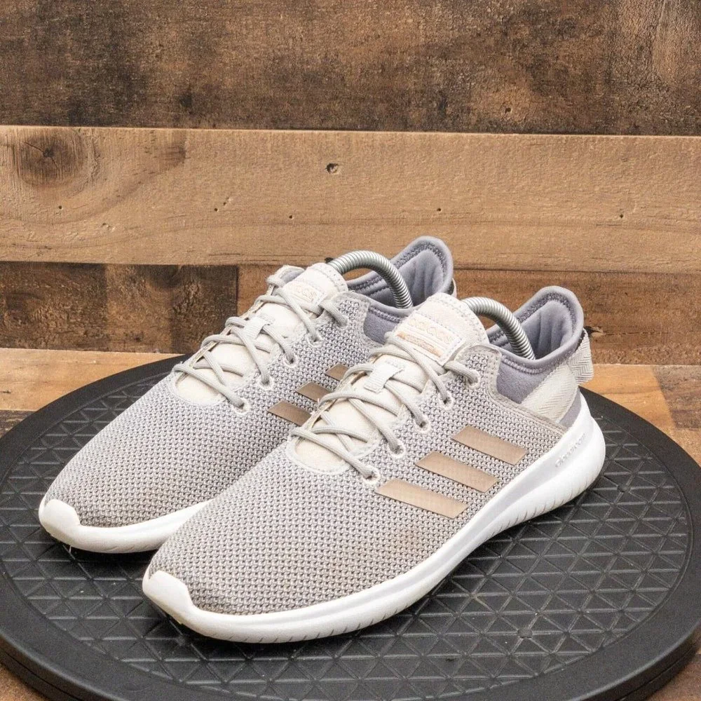 ADIDAS CLOUDFOAM WOMENS ATHLETIC SHOES RUNNING WALKING TRAINING GRAY SIZE 9.5